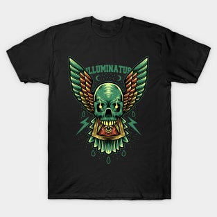 illuminati skull T-Shirt